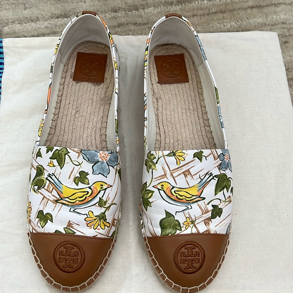 Tory Burch Leather Espadrilles
